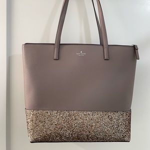 Kate spade nude/beige sparkle shoulder bag